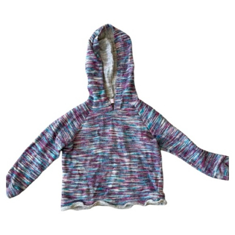 toddler girl size 4T colorful, space-dye or multicolor knit sweater